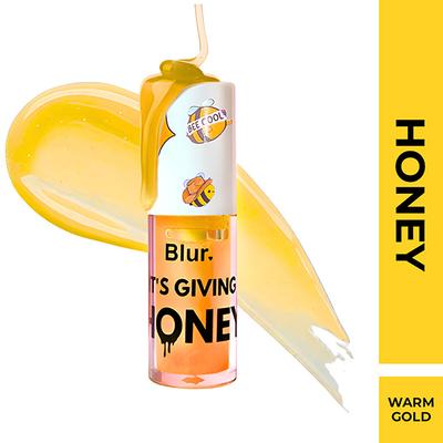 Blur India, It's Giving Honey Lip Oil, Juicy Lip Oil, Honey (Warm Gold) 5 ml - Lip Glosses