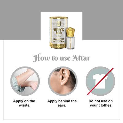 Ajmal White Oud Concentrated Perfume Free From Alcohol for Unisex 5 ml - Perfumes (Edt/Edp)