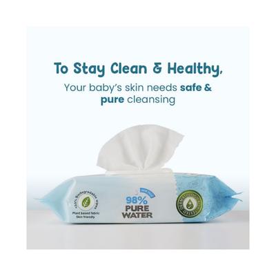Mother Sparsh 98% Water Based Wipes Mildly Scented 60's - Diapers & Wipes