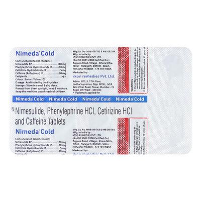 NIMEDA COLD Tablet 10's - Cough And Cold-Cou
