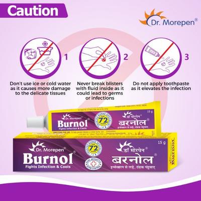 Dr. Morepen Burnol Dual Antiseptic Cream 15 gm - Wound/Burns