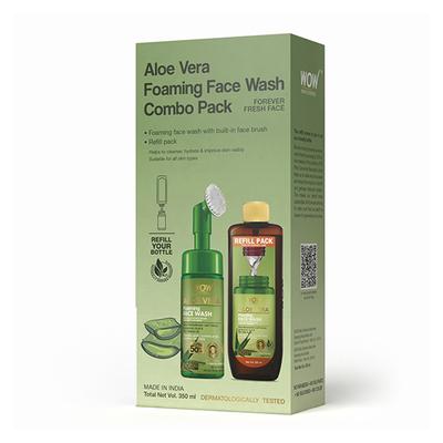 WOW Skin Science Aloe Vera Foaming Face Wash Save Earth Combo Pack 1's - Face Washes