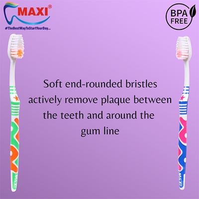 MAXI Zebra Toothbrush - Soft/Medium (Buy 1 Get 1 Free) - Toothbrushes