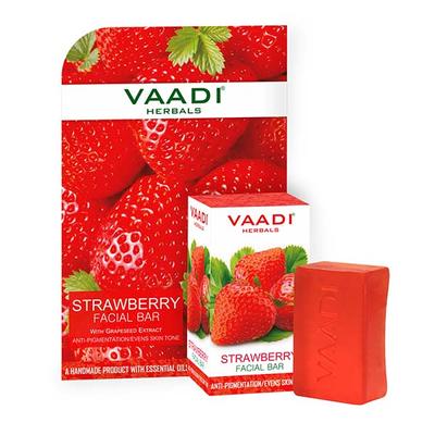 Strawberry Facial Bar with Grapeseed Extract 25 gm - Soaps