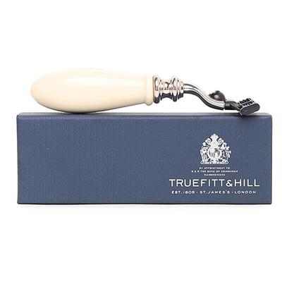 Truefitt and Hill Faux Ivory Mach 3 Hand Crafted Shaving Razor Chrome Regency Luxury Essential Grooming Collection for Men 1's - Razors & Cartridges