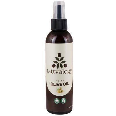 Tattvalogy Pure Olive Oil- for Hair and Skin Care- Cold Pressed 200 ml - Massage Oils