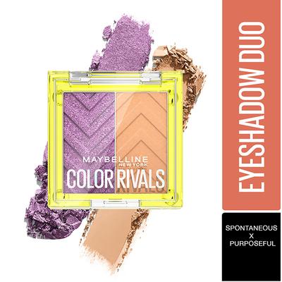 Maybelline New York Color Rivals Shadow Longwear Duo Eyeshadow Palette Spontenous x Purposeful 3 gm - Eyeliners