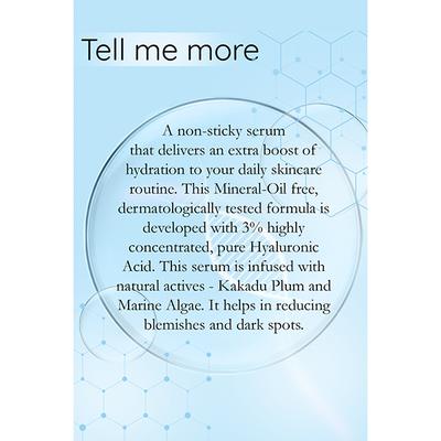 MyGlamm 3% Hyaluronic Acid Hydrating Serum 1 gm - Face Serum