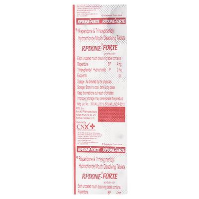 RPDONE FORTE 4/2mg Tablet 10's - Schizophrenia-Aps