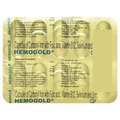 Hemogold Capsule 10'S - Anaemia-Sup