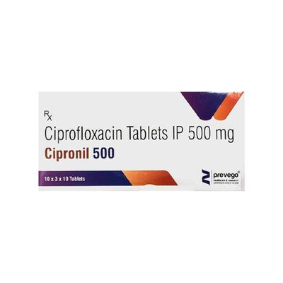 CIPRONIL 500 Tablet 10's - Bacterial Infections-Cep