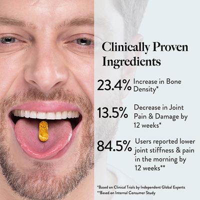 Wellbeing Nutrition Slow Bone Support Capsule Men & Women Bone and Joint Vitamin Supplements - Vital Health
