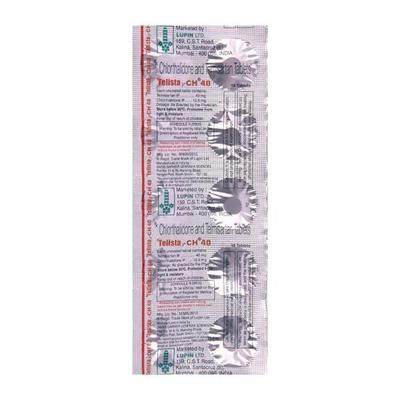 Telista CH 40/12.5mg Tablet 10'S - Hypertension-Ang
