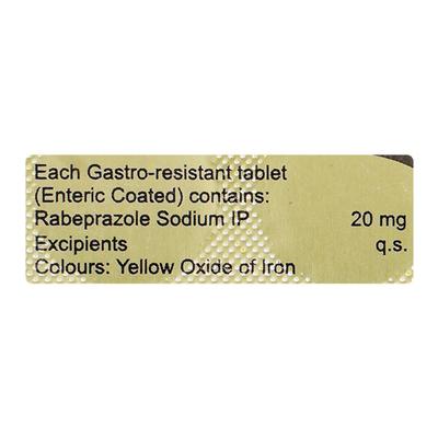 Rabeloc 20mg Tablet 10'S - Ulcer/Reflux/Flatulence-Aaa
