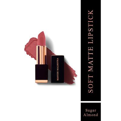 Manish Malhotra Beauty By MyGlamm Soft Matte Lipstick-Sugar Almond 1 gm - Lipsticks