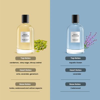 David Beckham Refined Woods 100ml + Infinite Aqua 100ml EDP 2's - Men Perfumes (Edt/Edp)