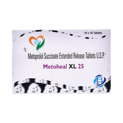 METOHEAL XL 25mg Tablet 10's - Hypertension-Bet