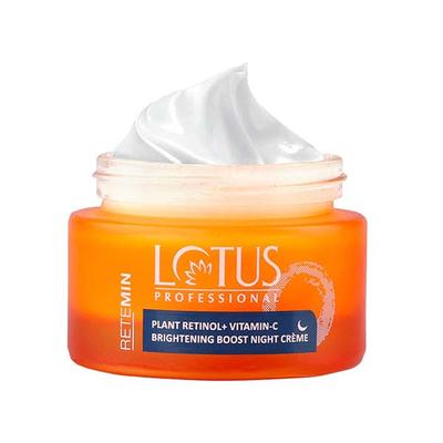 Lotus Professional Retemin Plant Retinol + Vitamin C Brightening Boost Night Cream 50 gm - Night Cream