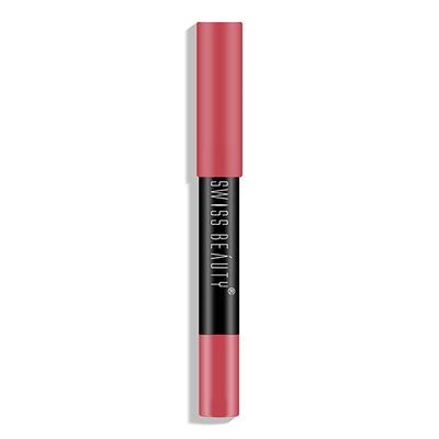 Swiss Beauty Stay On Lip Crayon Lipstick - (10 Pink Up) 3.5gm - Lipsticks