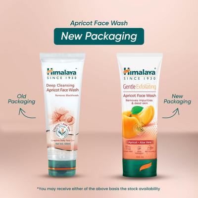 Himalaya Gentle Exfoliating Apricot & Aloe Vera Face Wash 100 ml - Face Wash & Cleansers
