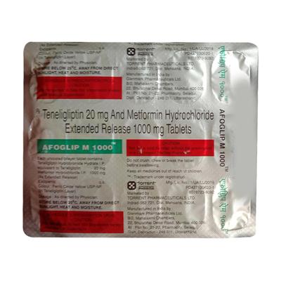 AFOGLIP M 1000 Tablet 15's - Diabetes-Ant