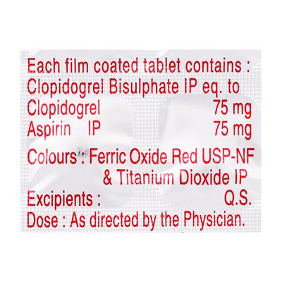 Preva AS 75mg Tablet 15'S - Blood Clot-Ant