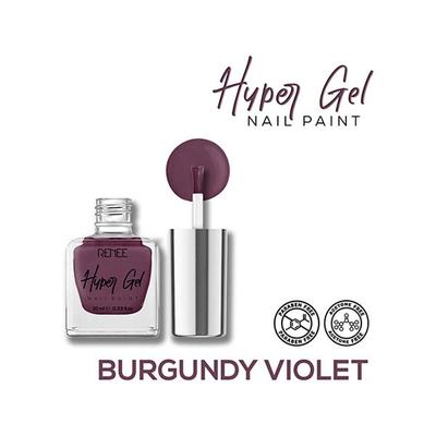 RENEE Hyper Gel Nail Paint - Burgundy Violet 10 ml - Nail Polish