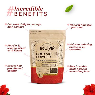Atulya Hibiscus Organic Powder 100 gm - Conditioners