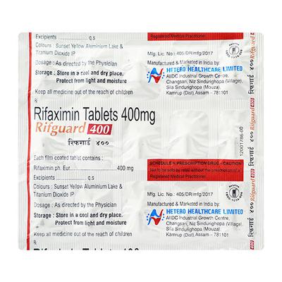 RIFGUARD 400mg Tablet 15's - Bacterial Infections-OAB