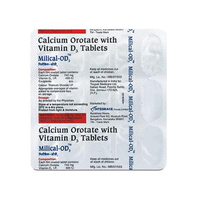 Milical O D3 Tablet 15'S - Supplements-Cal