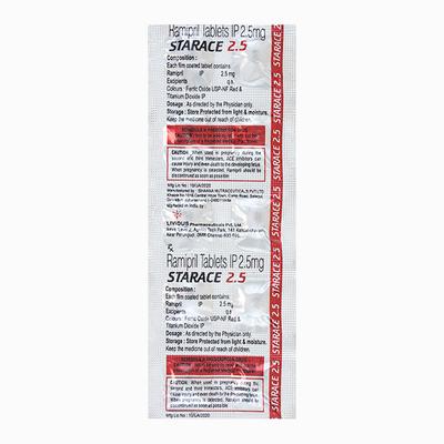 STARACE 2.5 Tablet 10's - Hypertension-ACE