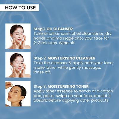 O3+ Mijoo Korea Glass Glow Facial Kit with Birch Tree Sap & Hylaluronic Acid - Ideal for Dry Skin 50 gm - Facial Kits