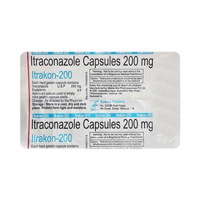 ITRAKON 200mg Capsule 10's - Fungal Infections-Anf