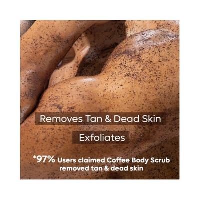 mCaffeine Exfoliating Coffee Body Scrub for Tan Removal & Soft Smooth Skin 100% Natural & Vegan 2's - Scrubs & Exfoliants
