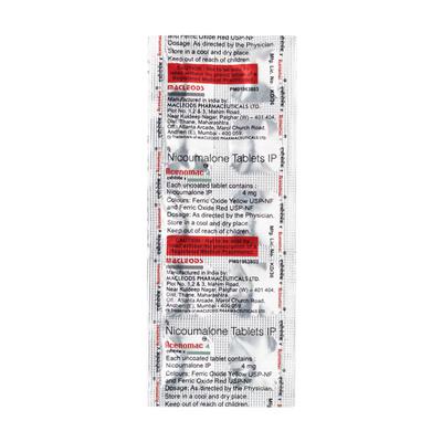 Acenomac 4mg Tablet 10'S - Blood Clot-Ant
