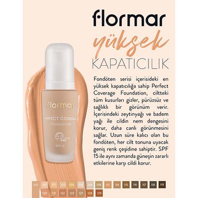 Flormar Perfect Coverage Foundation 100 Light Ivory 30 ml - Foundation