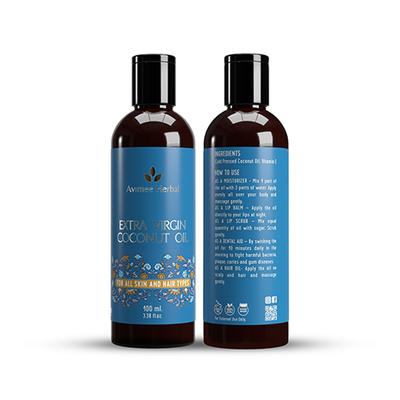Avimee Herbal Extra Virgin Coconut Oil 100 ml - Hair Oils