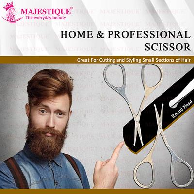 Majestique Nasal Beauty Scissor, Rounded- Tip Mini Scissor for Eyebrow, Ear Hair, Face Hair, Nails 1's - Callus Shavers & Stones