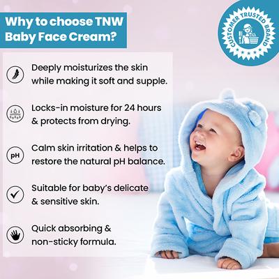 TNW - The Natural Wash Baby Face Cream 50 gm - Creams, Lotions & Oils