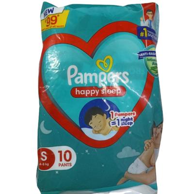 Pampers Happy Sleep Diaper Pants (S) 10's - Diapers & Wipes