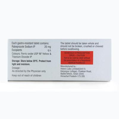 RBP 20mg Tablet 10'S - Ulcer/Reflux/Flatulence-Aaa