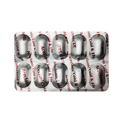 ACECLONIC COLD & FLU Tablet 10's - Cough And Cold-Cou