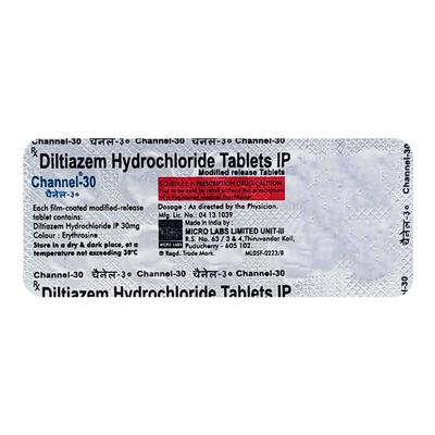Channel 30mg Tablet 10'S - Angina