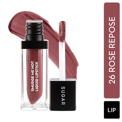 SUGAR Cosmetics Smudge Me Not Liquid Lipstick - 26 Rose Repose (Peach Pink) 4.5 ml - Liquid Lipsticks