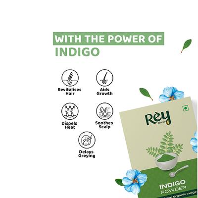 Rey Naturals Indigo Hair Powder 200 gm - Powder