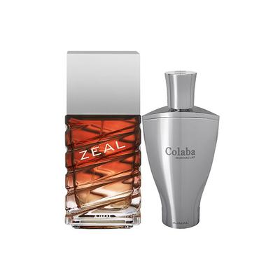 Ajmal Zeal EDP Aquatic Woody Perfume And Colaba Mukhallat Concentrated Perfume Oil Floral Oriental 114 ml - Perfumes (Edt/Edp)