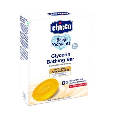 Chicco Baby Moments Glycerin Bathing Bar 75 gm - Baby Soap