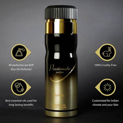 RiiFFS Pasionate Deodorant For Men 200 ml - Men Deodorants/Roll-Ons