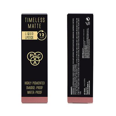 PAC Timeless Matte 12H Longlasting Rich Pigment One Swipe Payoff Smudgeproof - Posh (6.5 ml) - Liquid Lipsticks