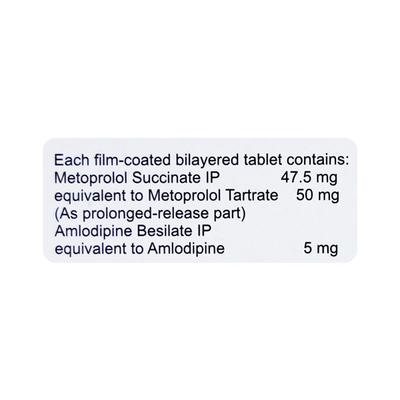 Vinicor AM 50/5mg Tablet 10'S - Hypertension-Bet